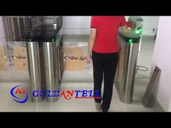 GAT-686 Speed gate swing barrier gate integrato sia con codice a barre QR che con lettore di carte RFID