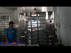 GAT-504 con ingresso singolo, tornicoletto alto completo con lettore di schede e lettore di controllo delle impronte digitali