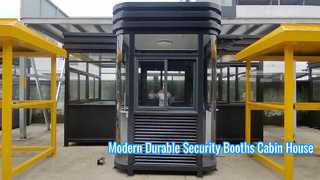 Moderne cabine prefabbricate per guardie di sicurezza in acciaio